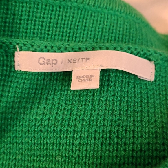GAP green striped cotton sweater - Picture 12 of 13